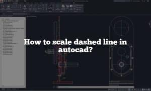 How to scale dashed line in autocad?