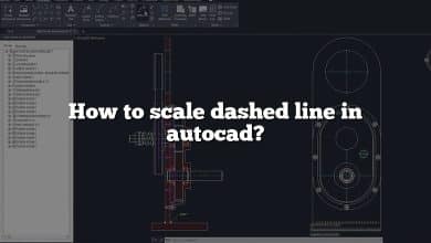 How to scale dashed line in autocad?