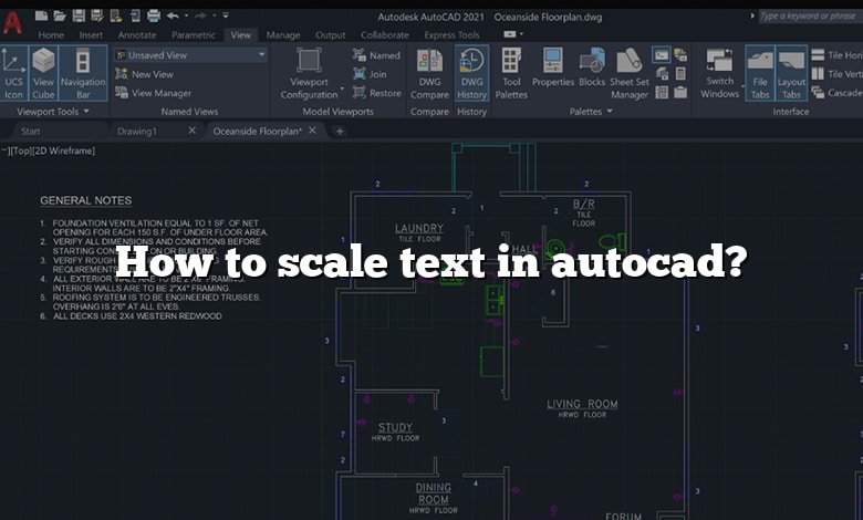 How To Scale Text In Autocad 