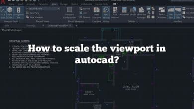 How to scale the viewport in autocad?