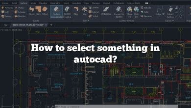 How to select something in autocad?