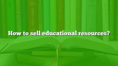 How to sell educational resources?