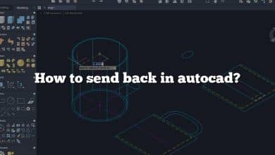 How to send back in autocad?