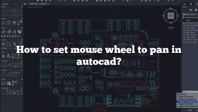 How to set mouse wheel to pan in autocad?