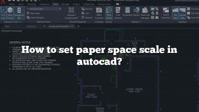 How to set paper space scale in autocad?