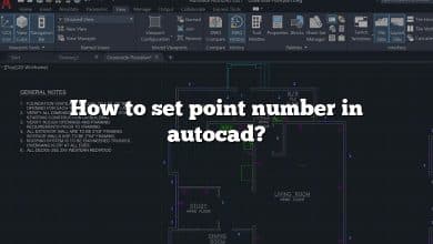 How to set point number in autocad?