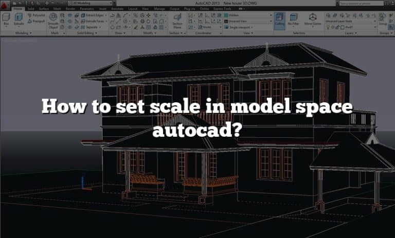 how-to-set-scale-in-model-space-autocad