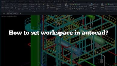 How to set workspace in autocad?