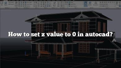 How to set z value to 0 in autocad?