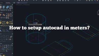 How to setup autocad in meters?