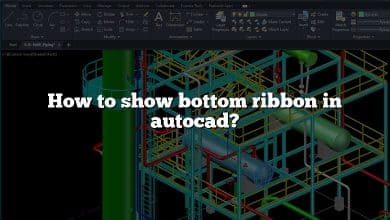 How to show bottom ribbon in autocad?