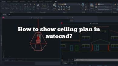 How to show ceiling plan in autocad?