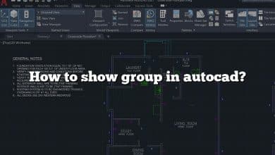 How to show group in autocad?