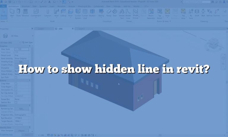 How to show hidden line in revit?