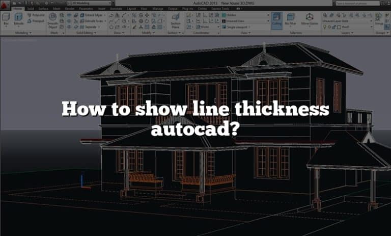 How To Show Line Thickness Autocad?