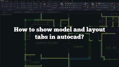 How to show model and layout tabs in autocad?