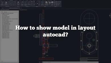 How to show model in layout autocad?