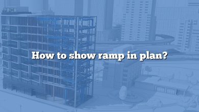 How to show ramp in plan?