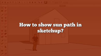 How to show sun path in sketchup?