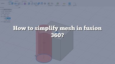 How to simplify mesh in fusion 360?