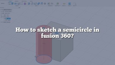 How to sketch a semicircle in fusion 360?