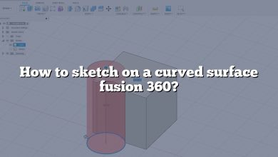 How to sketch on a curved surface fusion 360?