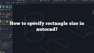 How to specify rectangle size in autocad?