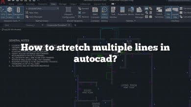 How to stretch multiple lines in autocad?