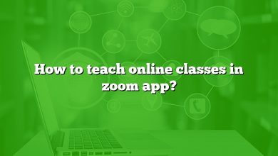 How to teach online classes in zoom app?