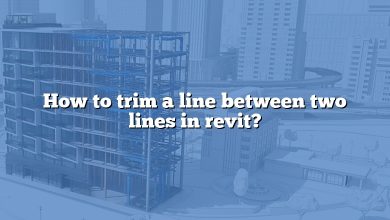 How to trim a line between two lines in revit?