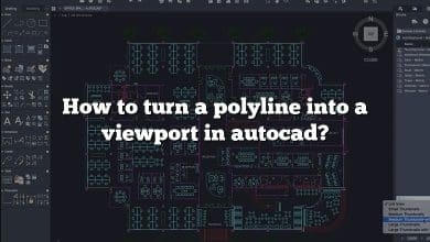 How to turn a polyline into a viewport in autocad?