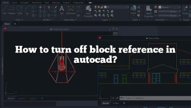 How to turn off block reference in autocad?