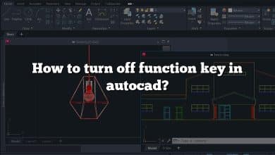 How to turn off function key in autocad?