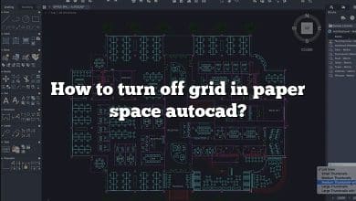 How to turn off grid in paper space autocad?