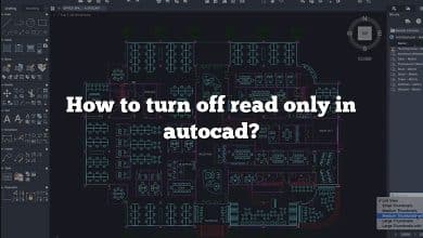 How to turn off read only in autocad?