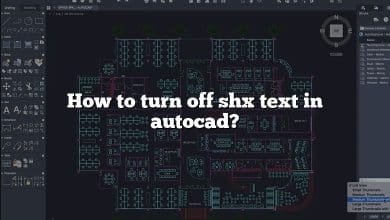 How to turn off shx text in autocad?