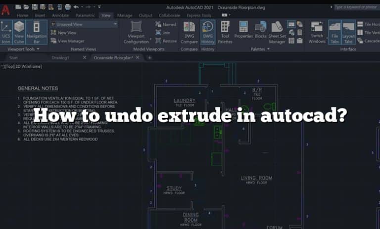 How to undo extrude in autocad?