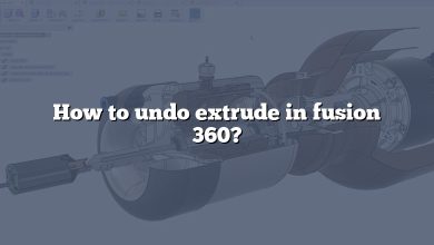 How to undo extrude in fusion 360?