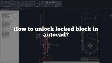 How to unlock locked block in autocad?