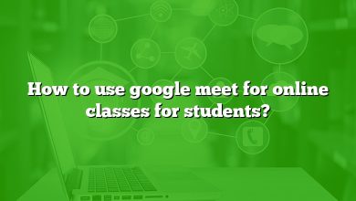 How to use google meet for online classes for students?