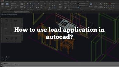 How to use load application in autocad?