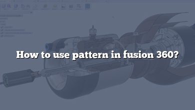 How to use pattern in fusion 360?