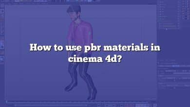 How to use pbr materials in cinema 4d?