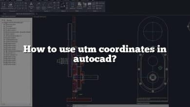 How to use utm coordinates in autocad?