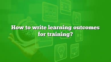 How to write learning outcomes for training?