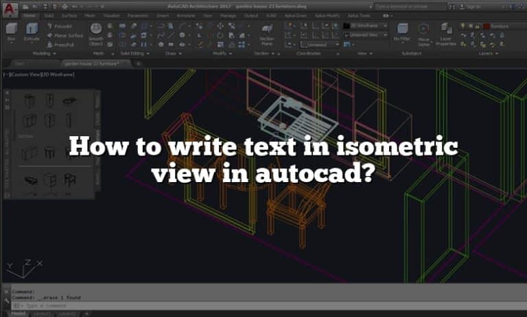 How to write text in isometric view in autocad?