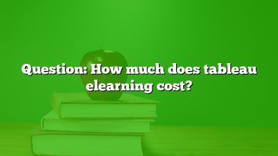 Question: How much does tableau elearning cost?