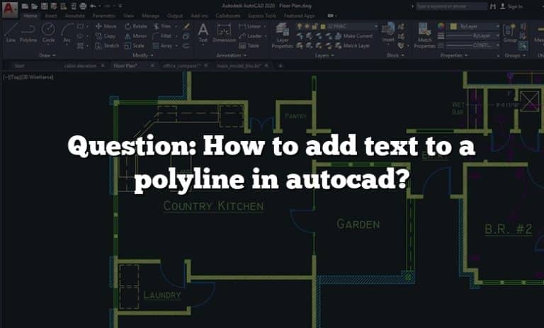 add text to polyline autocad