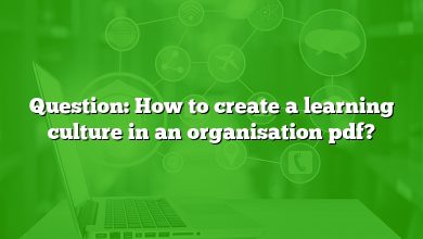 Question: How to create a learning culture in an organisation pdf?