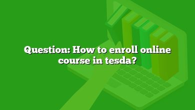 Question: How to enroll online course in tesda?